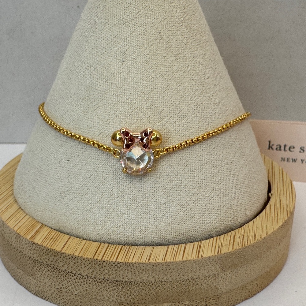Kate Spade Gold and Pink Bracelet